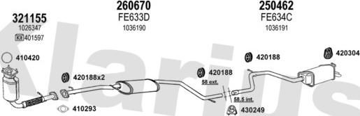 Klarius 361261E - Impianto gas scarico autozon.pro