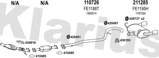 Klarius 362499E - Impianto gas scarico autozon.pro
