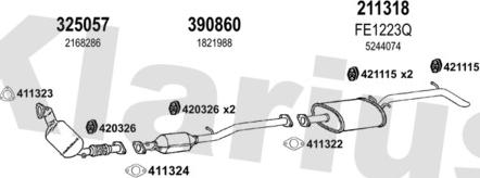 Klarius 362488E - Impianto gas scarico autozon.pro