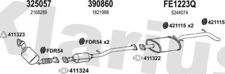 Klarius 362488U - Impianto gas scarico autozon.pro