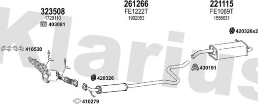 Klarius 362479E - Impianto gas scarico autozon.pro