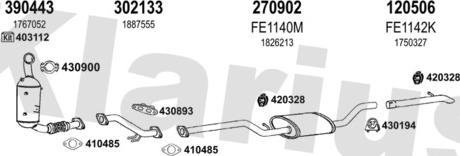 Klarius 362198E - Impianto gas scarico autozon.pro