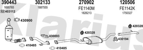 Klarius 362197E - Impianto gas scarico autozon.pro