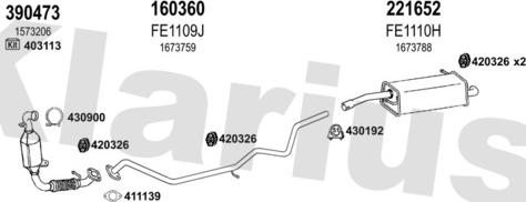 Klarius 362158E - Impianto gas scarico autozon.pro