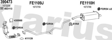 Klarius 362158U - Impianto gas scarico autozon.pro