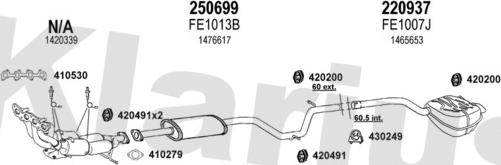 Klarius 362349E - Impianto gas scarico autozon.pro