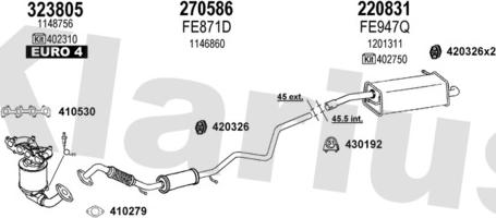 Klarius 362337E - Impianto gas scarico autozon.pro