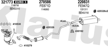 Klarius 362298E - Impianto gas scarico autozon.pro