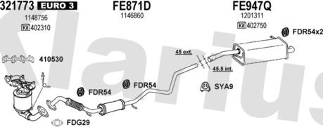 Klarius 362298U - Impianto gas scarico autozon.pro
