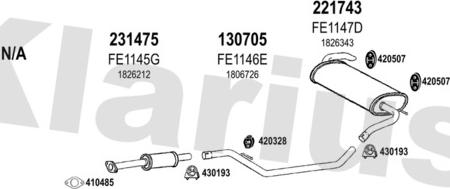 Klarius 362225E - Impianto gas scarico autozon.pro