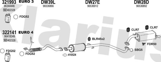Klarius 310049U - Impianto gas scarico autozon.pro