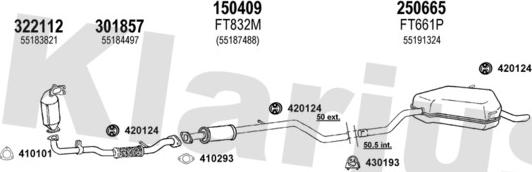 Klarius 330930E - Impianto gas scarico autozon.pro