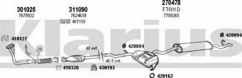 Klarius 330499E - Impianto gas scarico autozon.pro