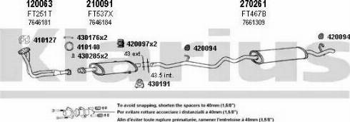 Klarius 330419E - Impianto gas scarico autozon.pro