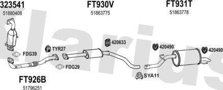 Klarius 331079U - Impianto gas scarico autozon.pro