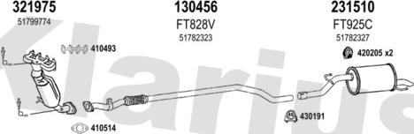 Klarius 331071E - Impianto gas scarico autozon.pro