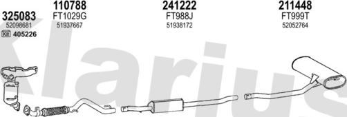 Klarius 331169E - Impianto gas scarico autozon.pro