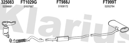 Klarius 331169U - Impianto gas scarico autozon.pro