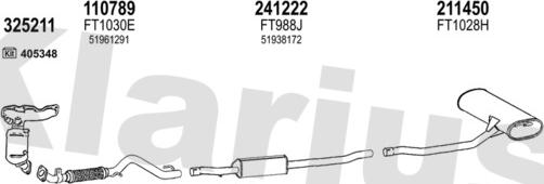 Klarius 331168E - Impianto gas scarico autozon.pro