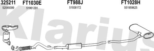 Klarius 331168U - Impianto gas scarico autozon.pro