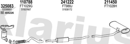 Klarius 331167E - Impianto gas scarico autozon.pro