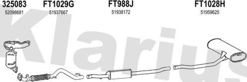 Klarius 331167U - Impianto gas scarico autozon.pro