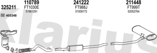 Klarius 331170E - Impianto gas scarico autozon.pro