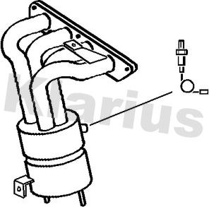 Klarius 380576 - Catalizzatore autozon.pro