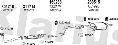 Klarius 210179E - Impianto gas scarico autozon.pro