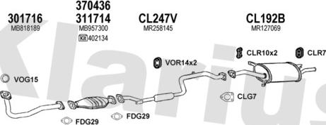 Klarius 210179U - Impianto gas scarico autozon.pro