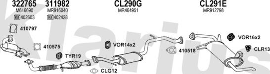 Klarius 210236U - Impianto gas scarico autozon.pro