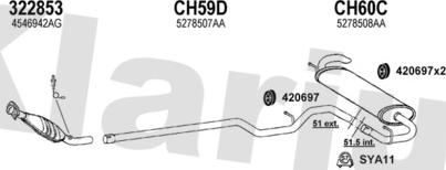 Klarius 220051U - Impianto gas scarico autozon.pro