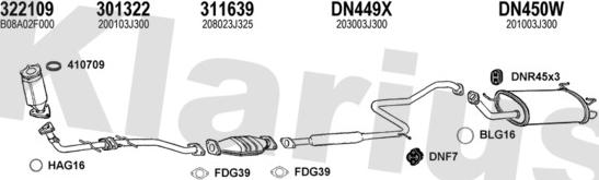 Klarius 270414U - Impianto gas scarico autozon.pro