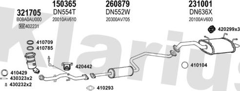 Klarius 270517E - Impianto gas scarico autozon.pro