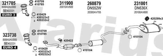 Klarius 270521E - Impianto gas scarico autozon.pro