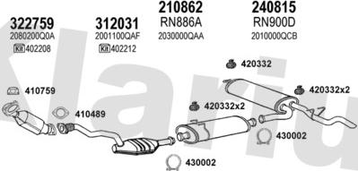 Klarius 270570E - Impianto gas scarico autozon.pro