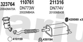 Klarius 270654E - Impianto gas scarico autozon.pro