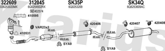 Klarius 790435U - Impianto gas scarico autozon.pro