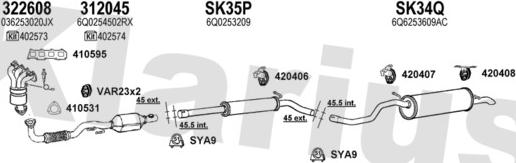 Klarius 790436U - Impianto gas scarico autozon.pro