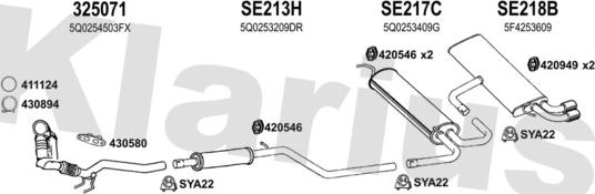 Klarius 790628U - Impianto gas scarico autozon.pro