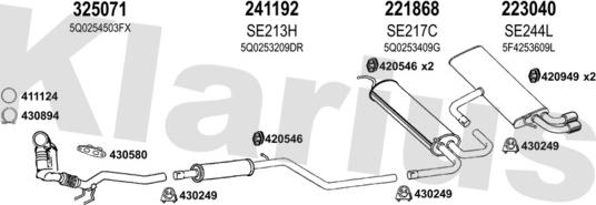 Klarius 790627E - Impianto gas scarico autozon.pro