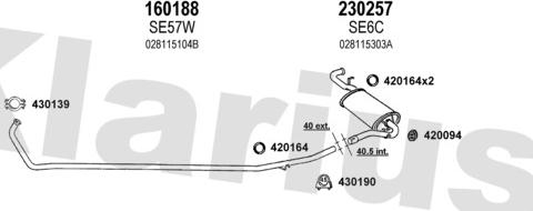 Klarius 790050E - Impianto gas scarico autozon.pro