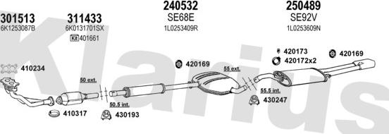 Klarius 790108E - Impianto gas scarico autozon.pro