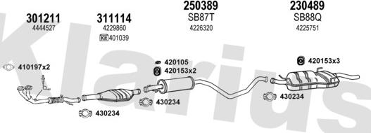 Klarius 750090E - Impianto gas scarico autozon.pro