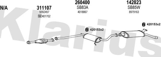 Klarius 750084E - Impianto gas scarico autozon.pro