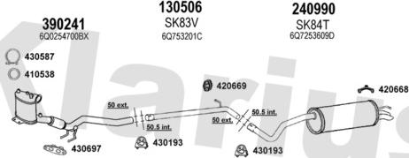 Klarius 780168E - Impianto gas scarico autozon.pro