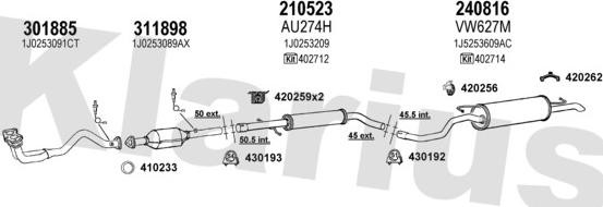 Klarius 780115E - Impianto gas scarico autozon.pro