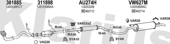 Klarius 780115U - Impianto gas scarico autozon.pro