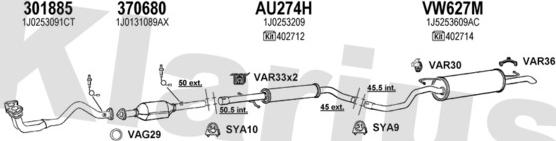 Klarius 780124U - Impianto gas scarico autozon.pro