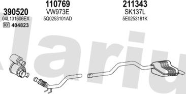 Klarius 780298E - Impianto gas scarico autozon.pro